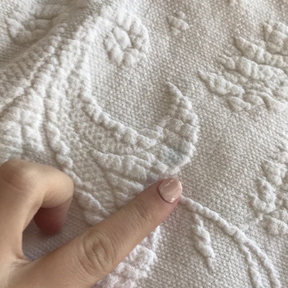 Vintage white wide leg high waisted tapestry pants - Picture 8 of 8